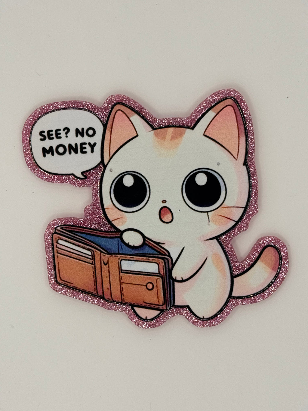 No Money Cat, Large Magnet
