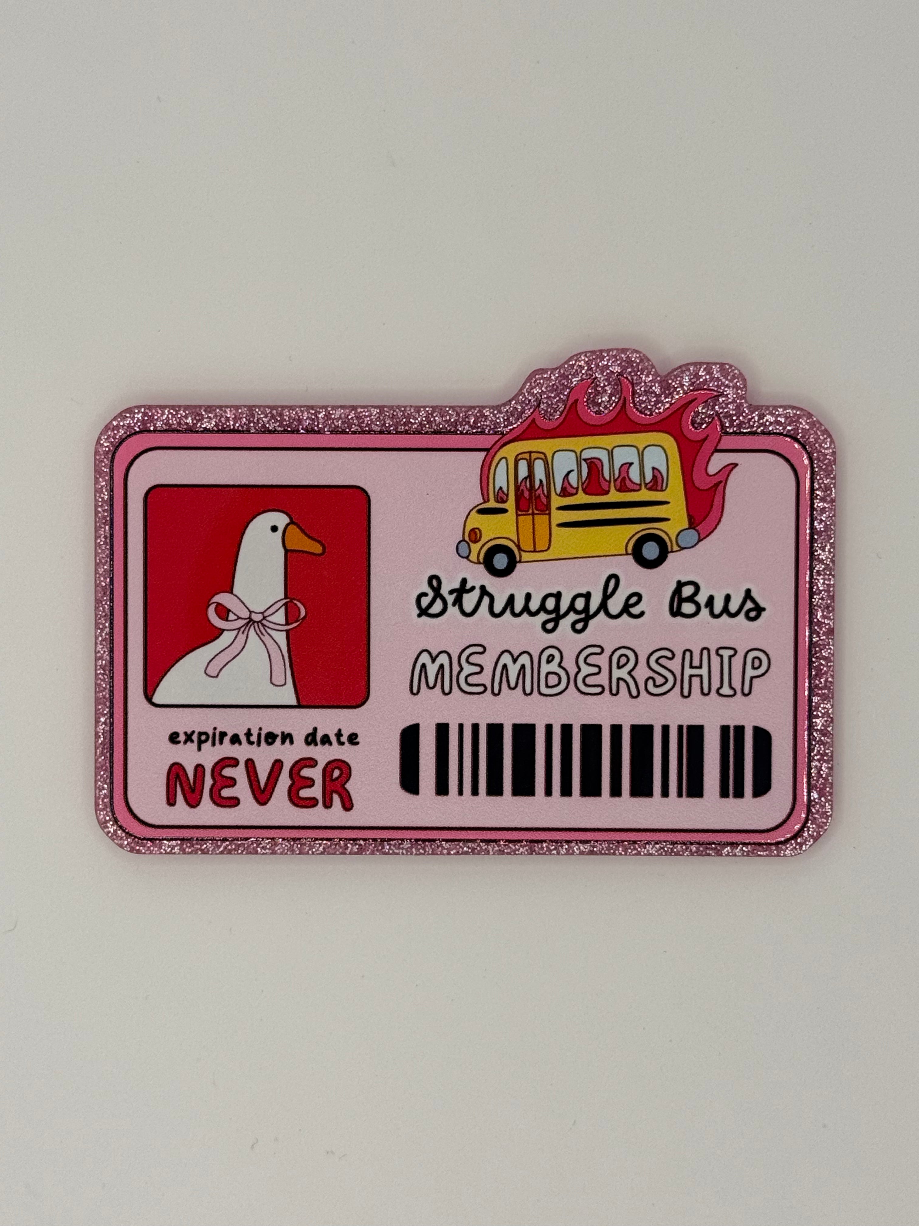 Struggle Bus License, Large Magnet