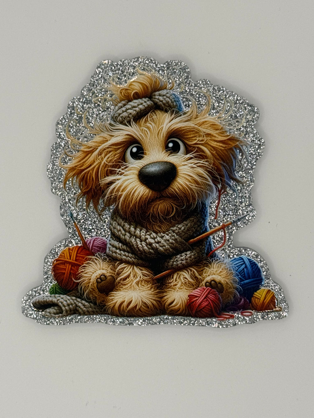 Crochet Dog, Large Magnet