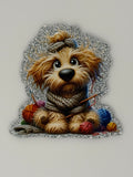 Crochet Dog, Large Magnet